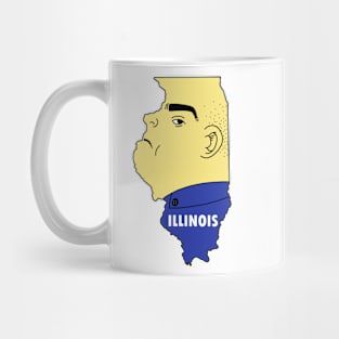 A funny map of Illinois Mug